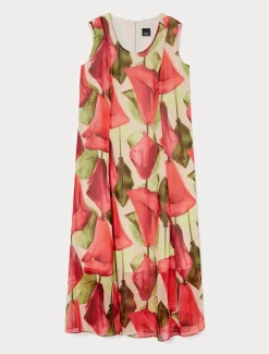 Marina Rinaldi Abiti | Selezione Elegante*Abito in georgette stampata ROSA