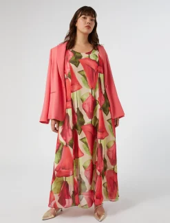 Marina Rinaldi Abiti | Selezione Elegante*Abito in georgette stampata ROSA