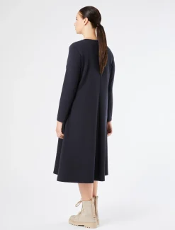 Marina Rinaldi Abiti | Abiti*Abito in jersey punto Milano BLUMARINO