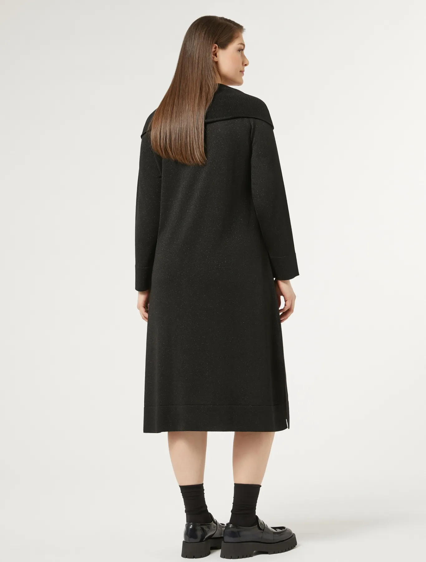 Marina Rinaldi Abiti | Abiti*Abito in lana e lurex NERO