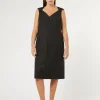 Marina Rinaldi Abiti | Abiti*Abito in levantina con strass NERO