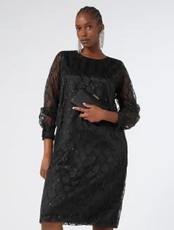 Marina Rinaldi Collezione Elegante | Abiti*Abito in organza NERO