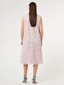 Marina Rinaldi Abiti | Abiti*Abito in pizzo laminato ROSA