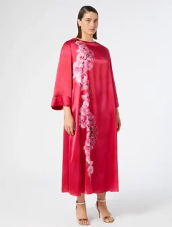 Marina Rinaldi Abiti | Abiti*Abito in raso di seta FUXIA