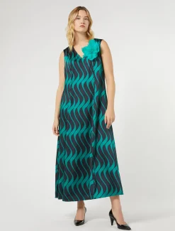 Marina Rinaldi Abiti | Selezione Elegante*Abito in twill BLUMARINO