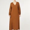 Marina Rinaldi Abiti | Abiti*Abito in twill di viscosa BRONZO