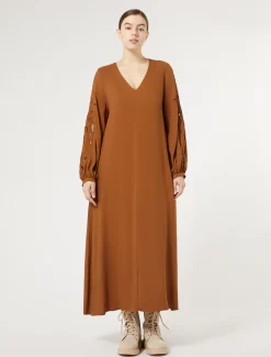 Marina Rinaldi Abiti | Abiti*Abito in twill di viscosa BRONZO