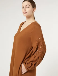 Marina Rinaldi Abiti | Abiti*Abito in twill di viscosa BRONZO