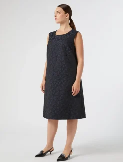 Marina Rinaldi Abiti | Abiti*Abito jacquard BLUMARINO