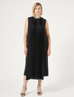 Marina Rinaldi Abiti | Collezione Elegante*Abito longuette in crêpe NERO