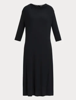 Marina Rinaldi Abiti | Abiti*Abito longuette in jersey NERO