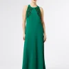 Marina Rinaldi Marina Rinaldi By Zuhair Murad*Abito lungo in cady con ricamo VERDE