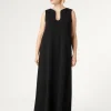 Marina Rinaldi Abiti | Abiti*Abito lungo in cady con strass NERO