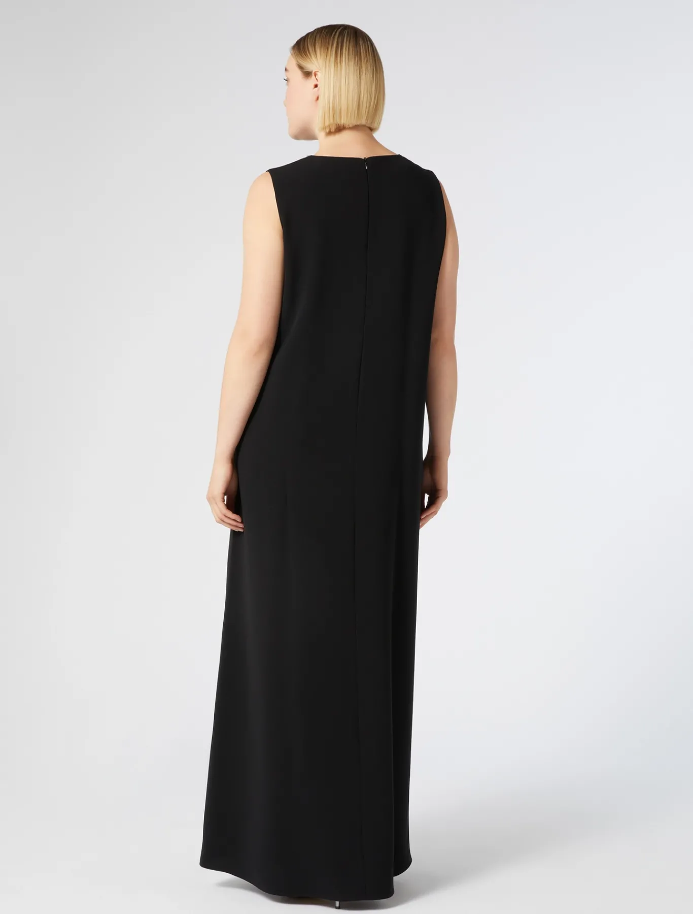 Marina Rinaldi Abiti | Abiti*Abito lungo in cady con strass NERO