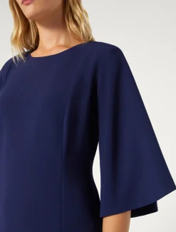 Marina Rinaldi Abiti | Collezione Elegante*Abito lungo in cady triacetato INCHIOSTRO