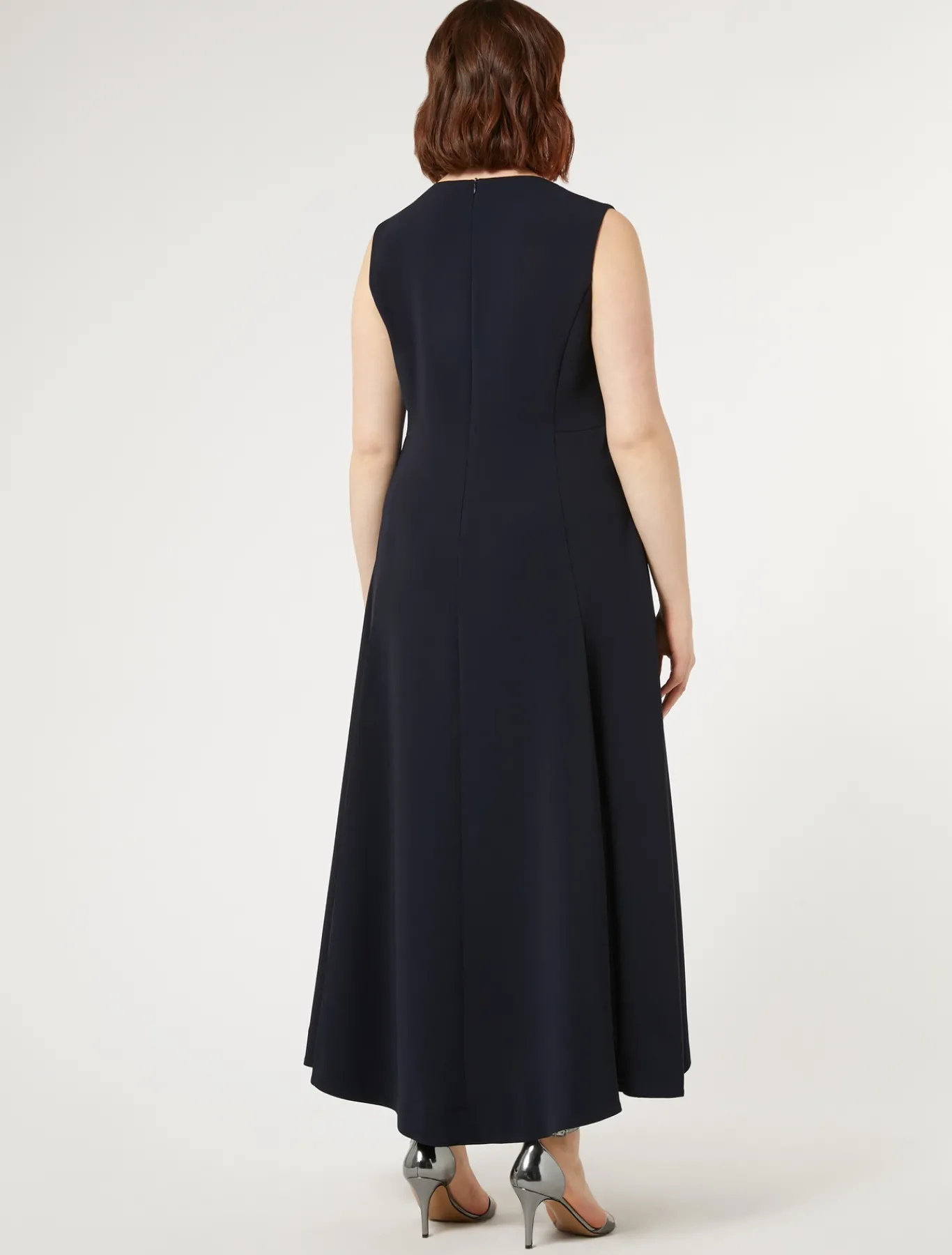 Marina Rinaldi Abiti | Collezione Elegante*Abito lungo in cady triacetato BLUNOTTE