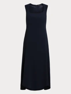 Marina Rinaldi Abiti | Collezione Elegante*Abito lungo in cady triacetato BLUNOTTE