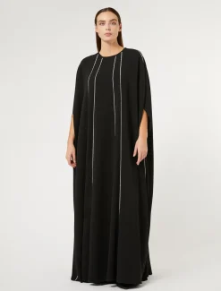 Marina Rinaldi Abiti | Abiti*Abito lungo in cady triacetato NERO