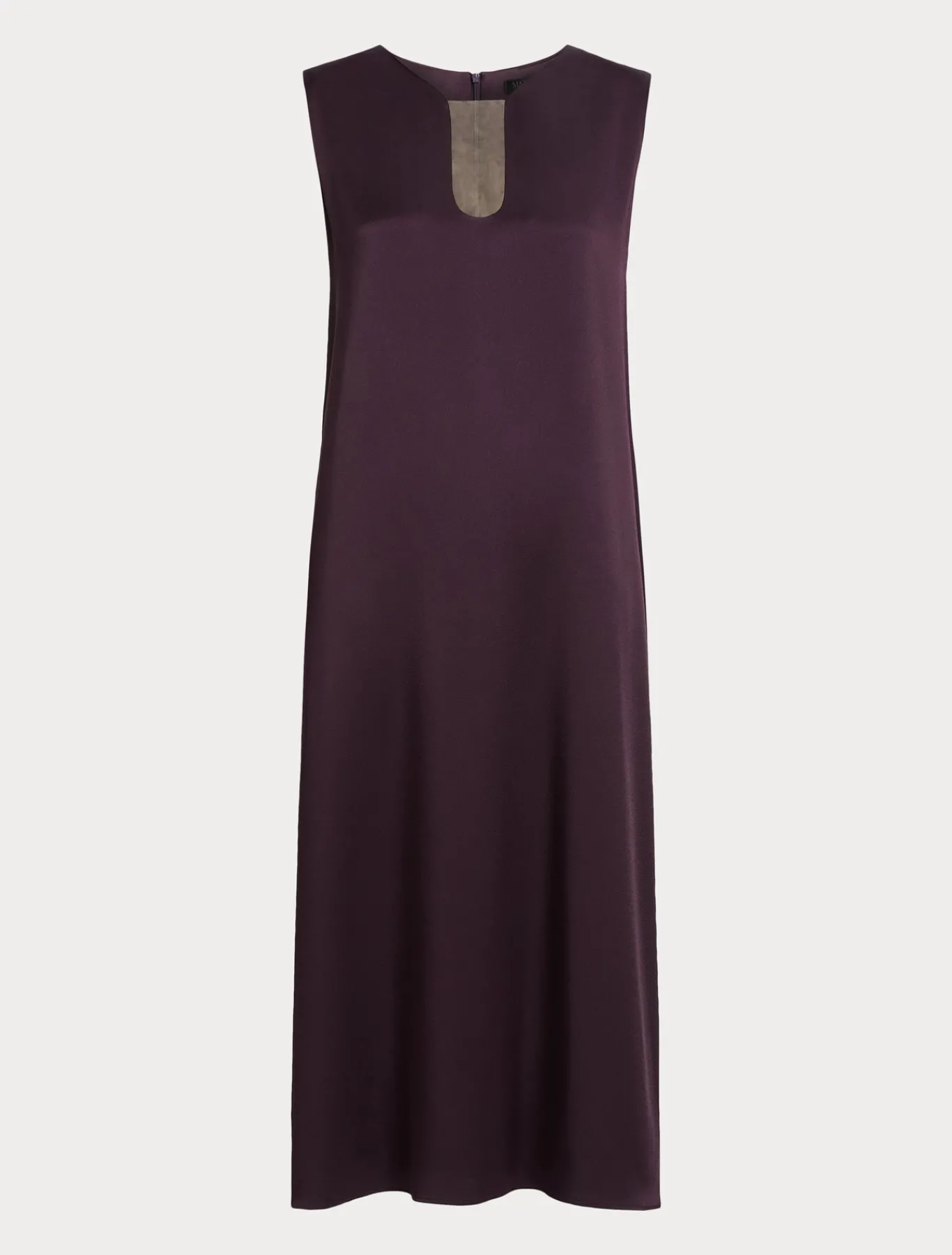 Marina Rinaldi Abiti | Abiti*Abito lungo in crêpe envers satin BORDEAUX