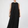 Marina Rinaldi Abiti | Abiti*Abito lungo in crêpe georgette NERO