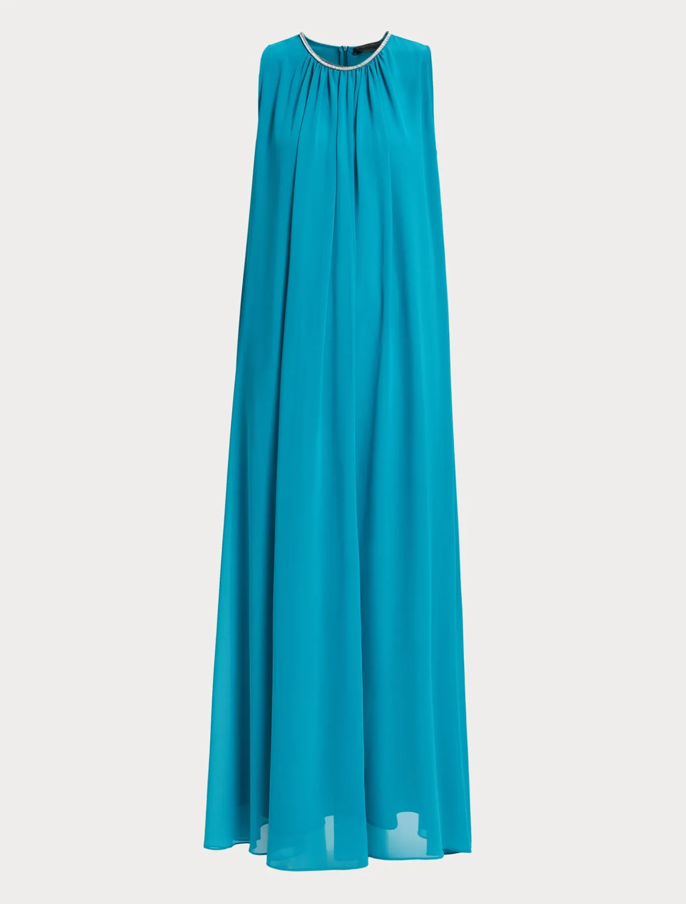 Marina Rinaldi Abiti | Collezione Elegante*Abito lungo in crêpe georgette TURCHESE