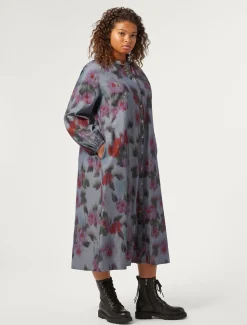Marina Rinaldi Abiti | Abiti*Abito lungo in denim chambray BLU