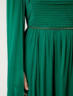Marina Rinaldi Marina Rinaldi By Zuhair Murad*Abito lungo in georgette di seta VERDE