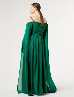 Marina Rinaldi Marina Rinaldi By Zuhair Murad*Abito lungo in georgette di seta VERDE