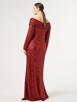 Marina Rinaldi Marina Rinaldi By Zuhair Murad*Abito lungo in paillettes ROSSO