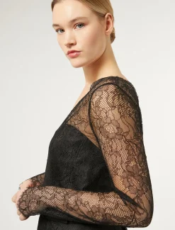 Marina Rinaldi Marina Rinaldi By Zuhair Murad*Abito lungo in pizzo NERO
