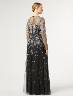 Marina Rinaldi Marina Rinaldi By Zuhair Murad*Abito lungo in tulle con ricamo NERO