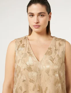 Marina Rinaldi Abiti | Collezione Elegante*Abito lungo in tulle ricamato OROCHIARO