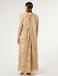 Marina Rinaldi Abiti | Collezione Elegante*Abito lungo in tulle ricamato OROCHIARO