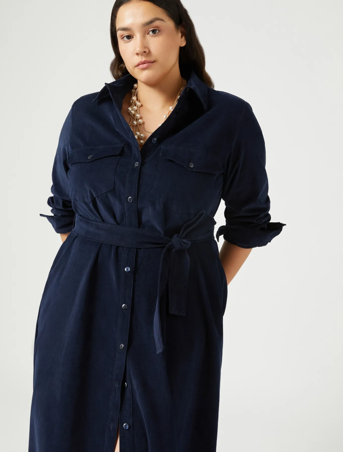 Marina Rinaldi Abiti | Abiti*Abito lungo in velluto BLU