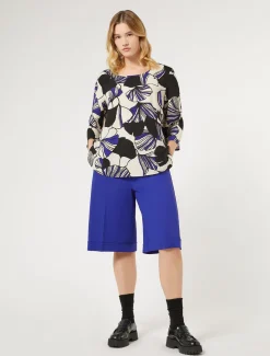 Marina Rinaldi Pantaloni & Jeans | Pantaloni & Jeans*Bermuda in jersey punto Milano VIOLA
