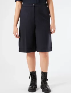 Marina Rinaldi Pantaloni & Jeans | Pantaloni & Jeans*Bermuda in jersey punto Milano BLUMARINO