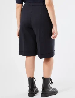 Marina Rinaldi Pantaloni & Jeans | Pantaloni & Jeans*Bermuda in jersey punto Milano BLUMARINO