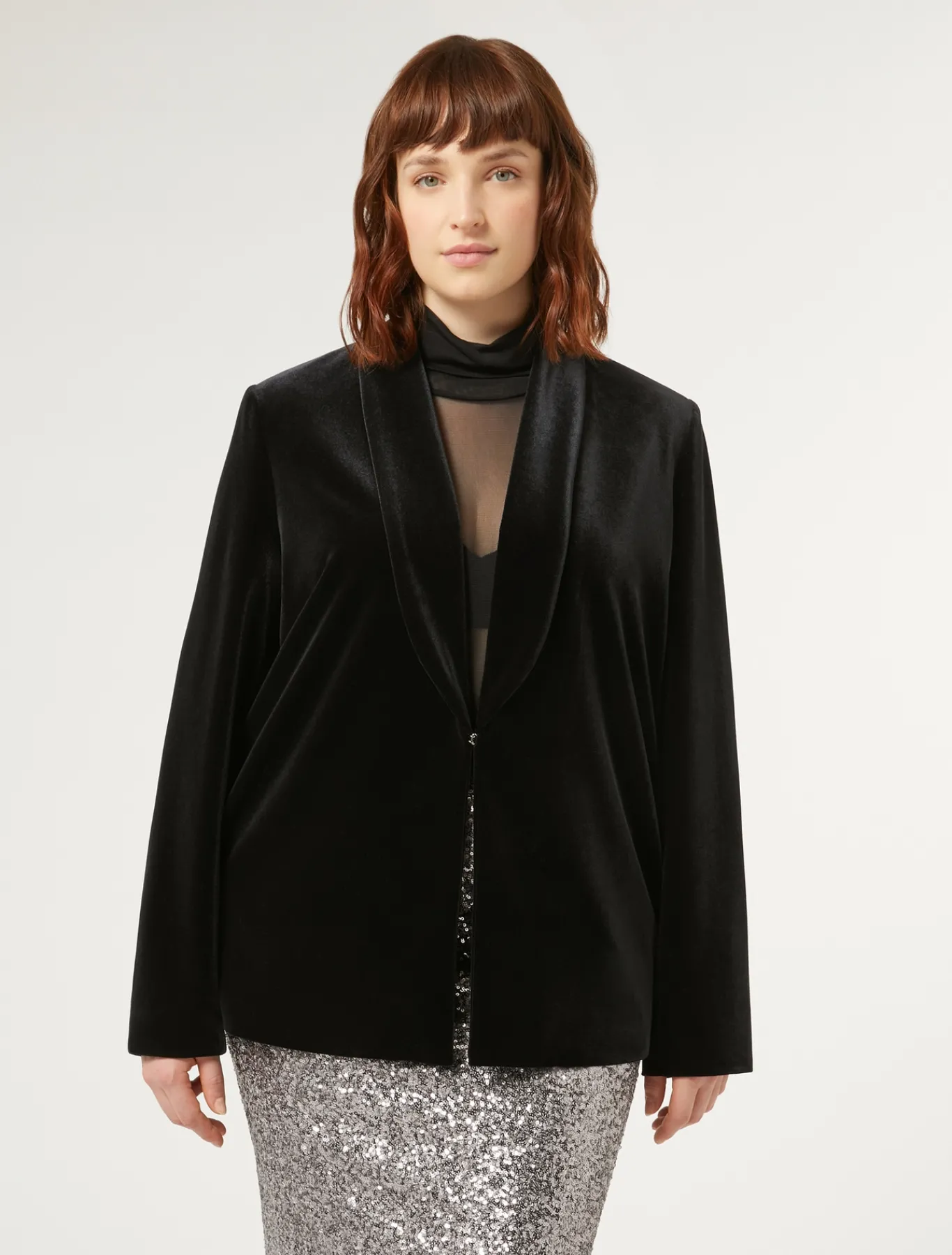 Marina Rinaldi Giacche & Blazer | Giacche & Blazer*Blazer in ciniglia stretch NERO