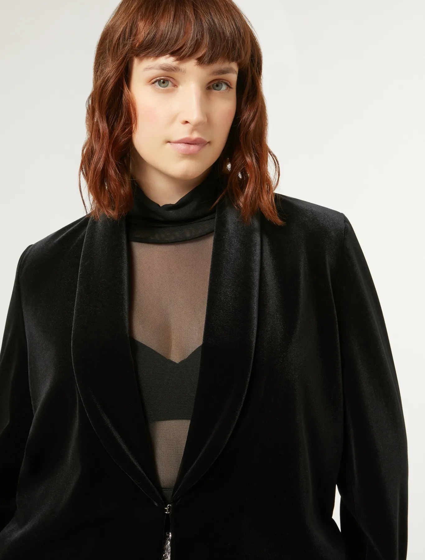 Marina Rinaldi Giacche & Blazer | Giacche & Blazer*Blazer in ciniglia stretch NERO