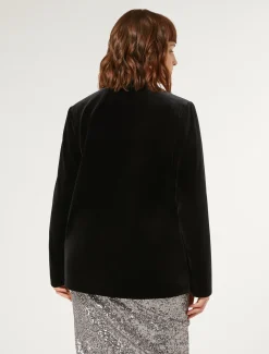 Marina Rinaldi Giacche & Blazer | Giacche & Blazer*Blazer in ciniglia stretch NERO
