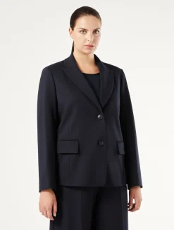 Marina Rinaldi Giacche & Blazer | Giacche & Blazer*Blazer in jersey punto Milano BLUMARINO