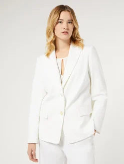 Marina Rinaldi Giacche & Blazer | Giacche & Blazer*Blazer in jersey punto Milano BIANCO