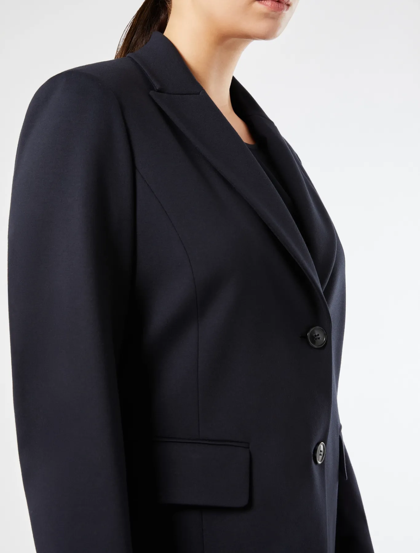 Marina Rinaldi Giacche & Blazer | Giacche & Blazer*Blazer in jersey punto Milano BLUMARINO