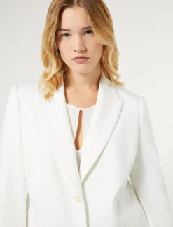 Marina Rinaldi Giacche & Blazer | Giacche & Blazer*Blazer in jersey punto Milano BIANCO