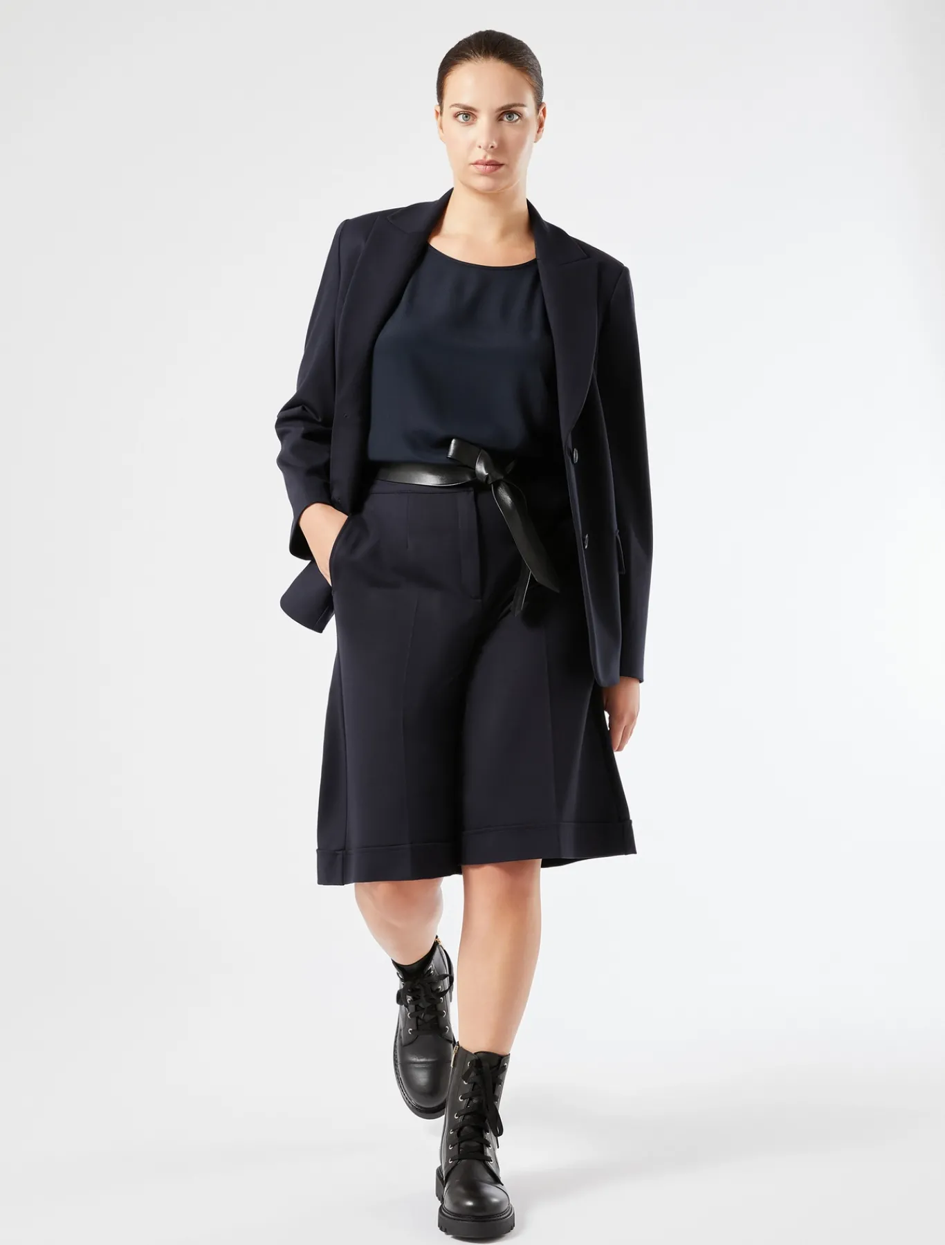 Marina Rinaldi Giacche & Blazer | Giacche & Blazer*Blazer in jersey punto Milano BLUMARINO