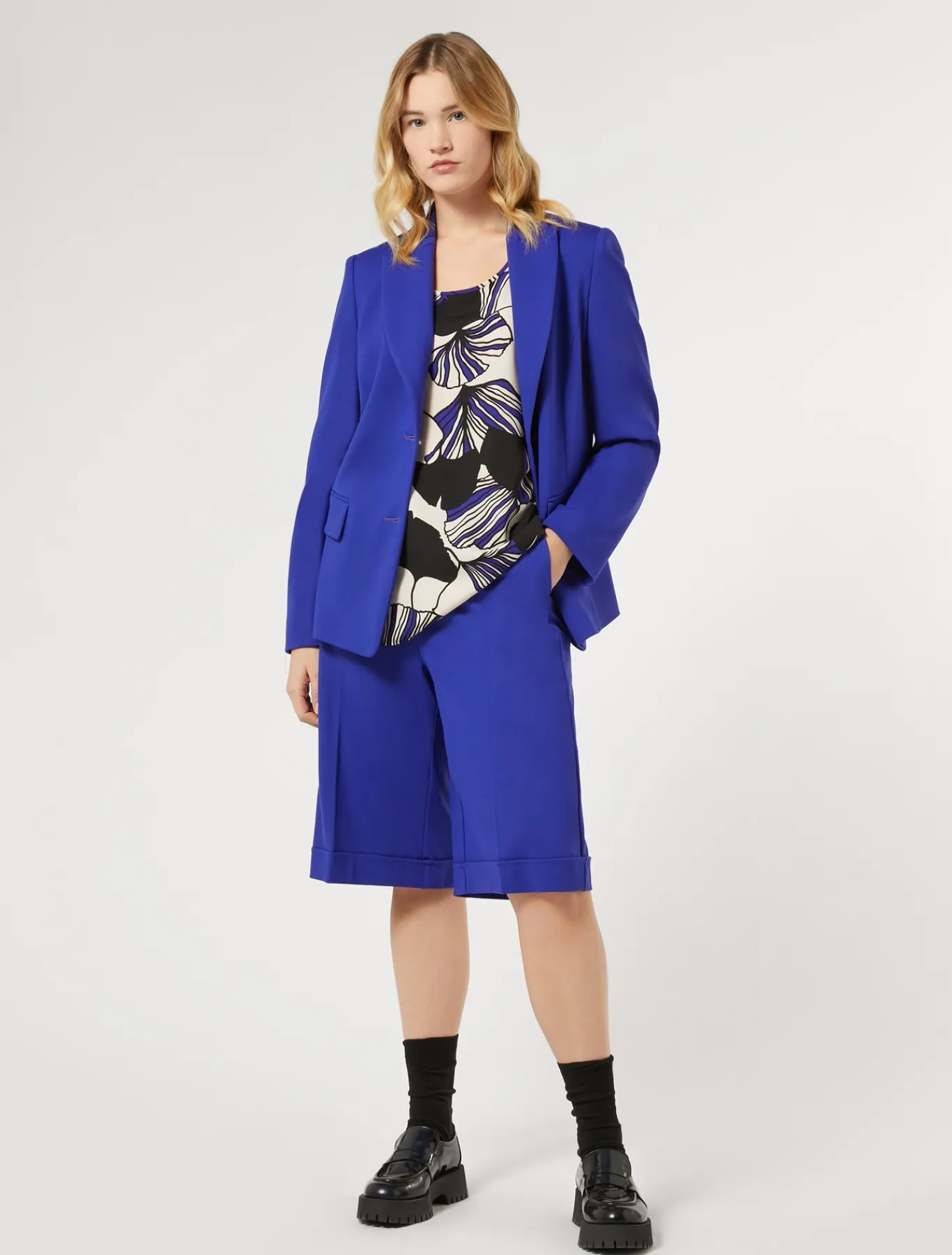 Marina Rinaldi Giacche & Blazer | Giacche & Blazer*Blazer in jersey punto Milano VIOLA