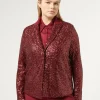 Marina Rinaldi Selezione Elegante | Collezione Elegante*Blazer in tessuto tecnico e paillettes RUBINO