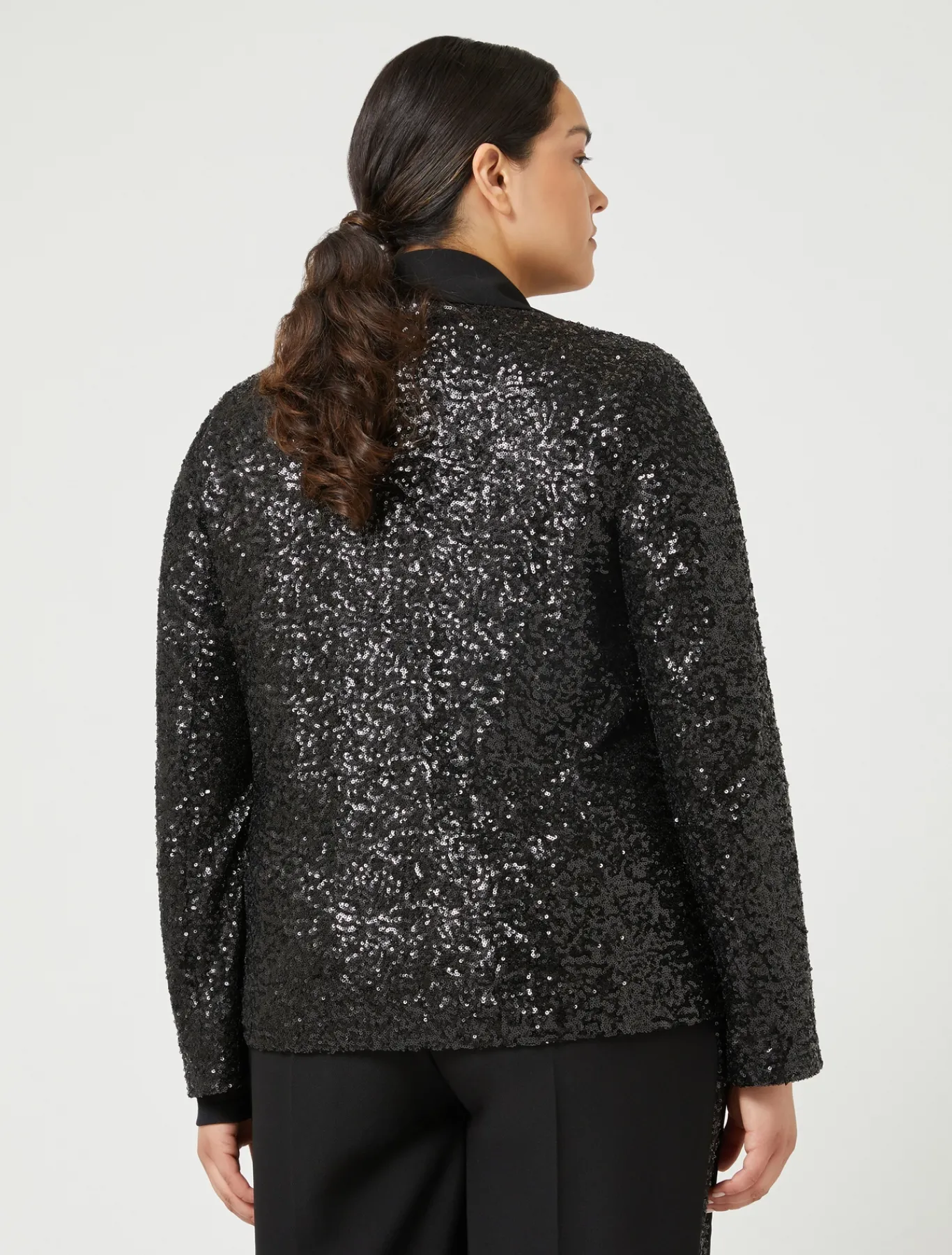 Marina Rinaldi Giacche & Blazer | Giacche & Blazer*Blazer in tessuto tecnico e paillettes NERO