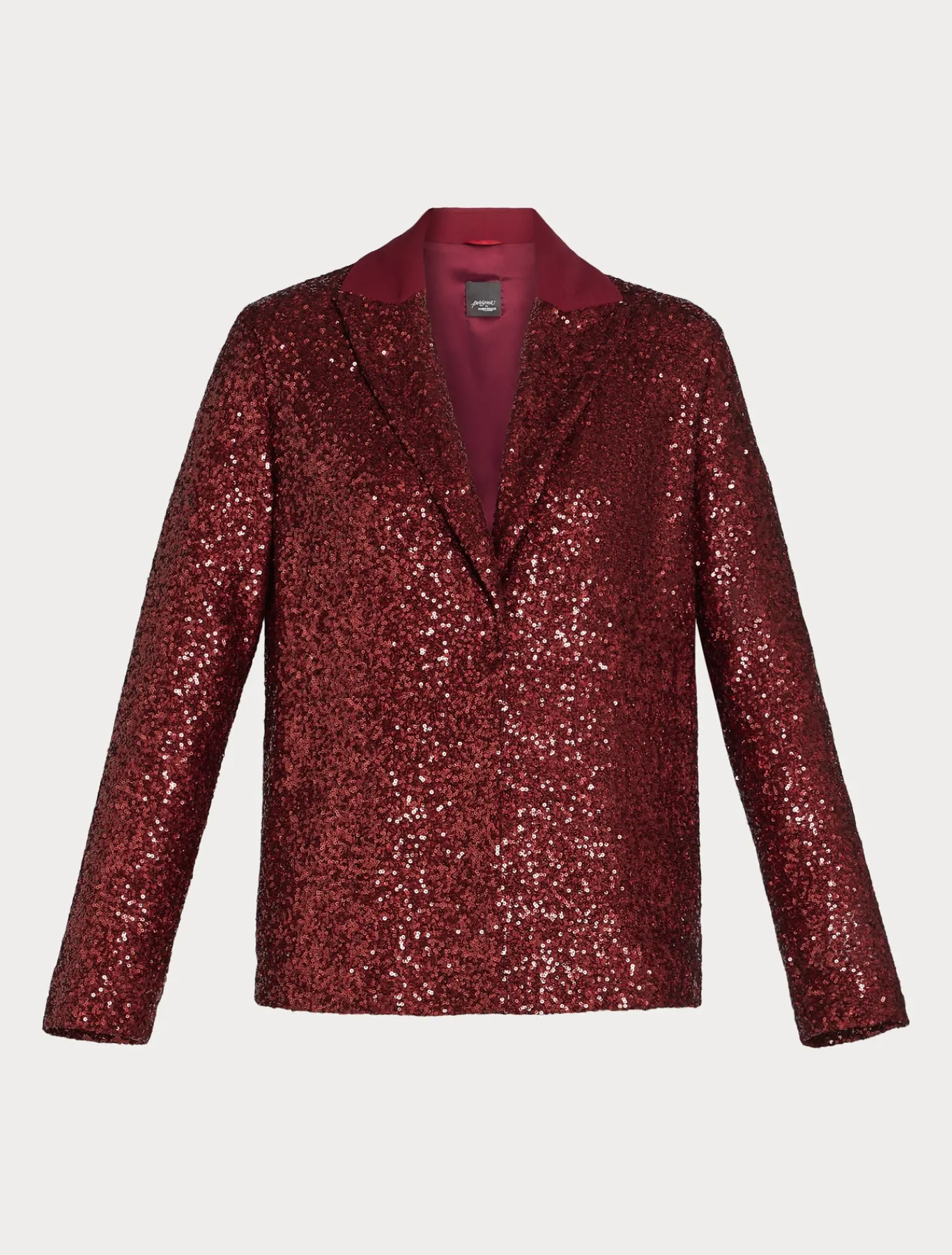 Marina Rinaldi Selezione Elegante | Collezione Elegante*Blazer in tessuto tecnico e paillettes RUBINO