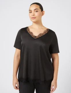 Marina Rinaldi Camicie & Bluse | Camicie & Bluse*Blusa con dettagli in pizzo NERO